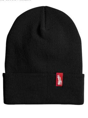Milwaukee Men's Black Acrylic Cuffed Beanie Hat One Size Fits Most